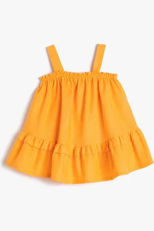 Koton Girls Linen A-Line Dress