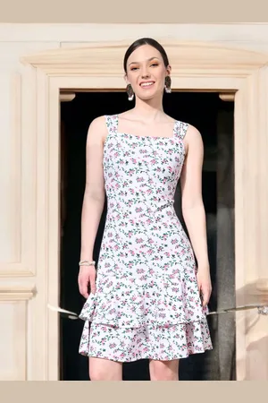 BAESD Women Floral Printed A-Line Dress