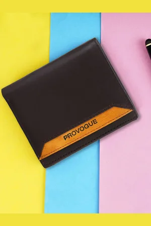 Provogue Men Printed PU Two Fold Wallet