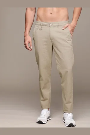 Roadster The Life Co. Men Solid Pure Cotton Regular Fit Chinos