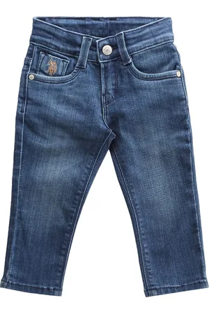 Ralph Lauren Boys Classic Slim Fit Low Distress Light Fade Stretchable Jeans