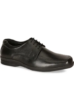 Bata Men Black Leather Formal Derbys