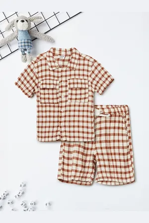 Max Collection Boys Checked Shirt with Shorts