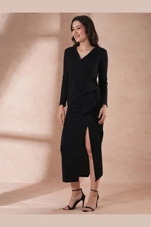Globus Women Ruffled V-Neck Maxi Dress