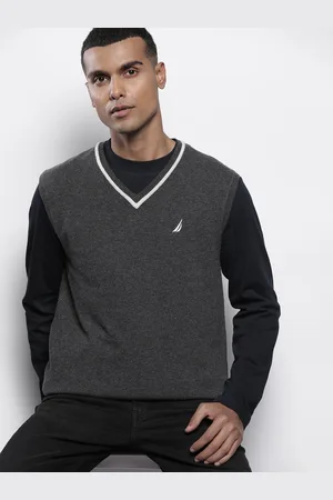 Nautica Men Solid Sweater Vest