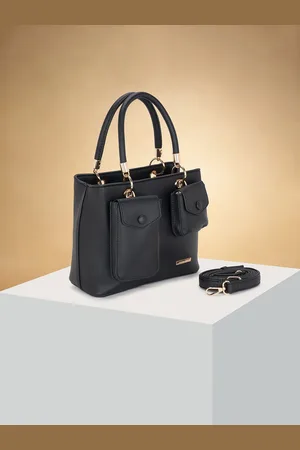 Pantaloons Women Textured Structured Handheld Bag