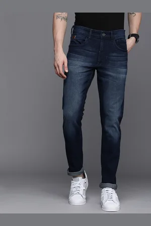 WROGN Men Blue Slim Fit Heavy Fade Stretchable Jeans