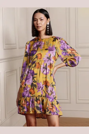 all about you Floral Print A-Line Mini Dress
