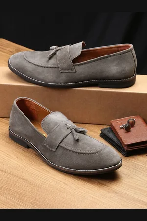 LOUIS STITCH Men Lightweight Suede Loafers