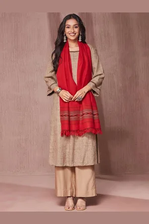 Fabindia Red Wool Muffler