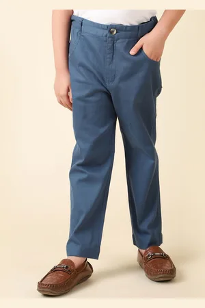 Fabindia Boys Cotton Regular Fit Chinos Trousers