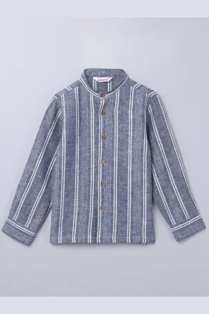 taffykids Boys Comfort Multi Stripes Opaque Striped Casual Shirt