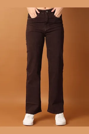 V-Mart Women Straight Fit Clean Look No Fade Jeans