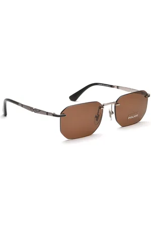 Police Men Rectangle Sunglasses with UV Protected Lens