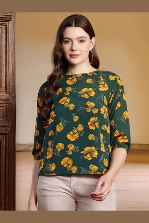 all about you Floral Print Puff Sleeve Top