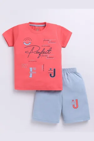 Zeal Boys Printed T-shirt with Shorts