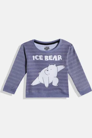 Eteenz Girls We Bare Bears Printed Cotton Sweatshirt