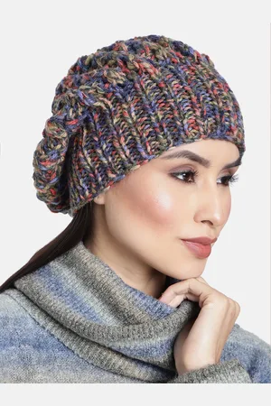 Magic Needles Women Multicoloured Woollen Beanie