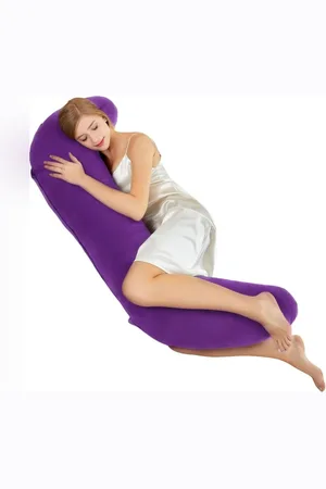 Pum Pum Purple Fibre Filled Faux Velvet Ultra Soft Maternity Pillow