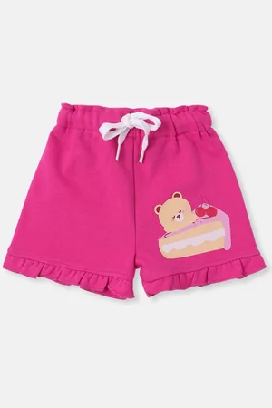 Nauti Nati Girls Printed Antimicrobial Technology Shorts