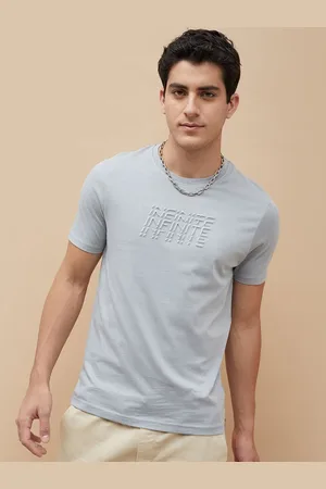 Bossini Men Typography Printed Round Neck Cotton T-shirt