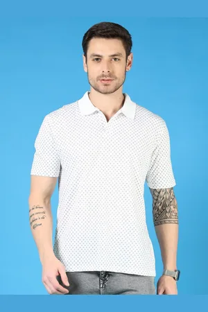 V-Mart Men Printed Polo Collar Pockets T-shirt