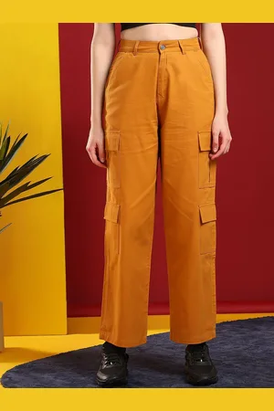 KOTTY Women Regular Fit Mid-Rise Cargo Trouser