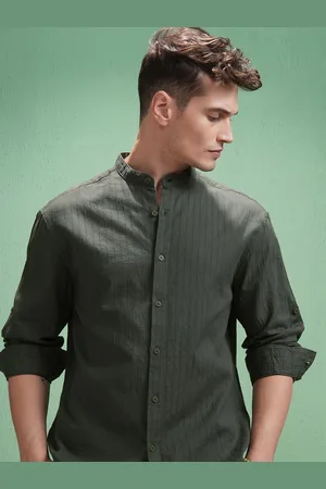 Highlander Men Opaque Striped Casual Shirt