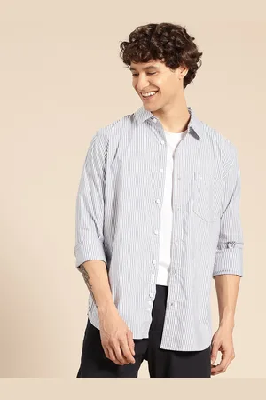 Benetton Striped Pure Cotton Casual Shirt