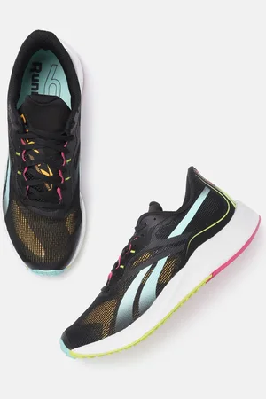 Reebok Men Black Woven Design Forever Floatride Energy 3.0 Running Shoes
