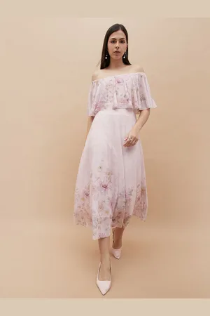 Lifestyle Women Floral Printed A-Line Midi Dress