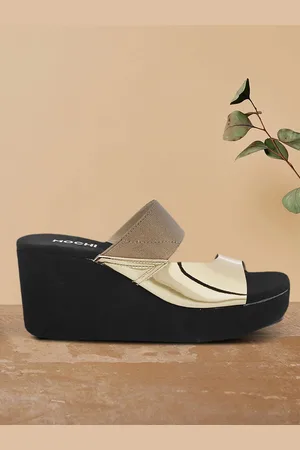 All Things Mochi Women Gold-Toned Solid Sandals