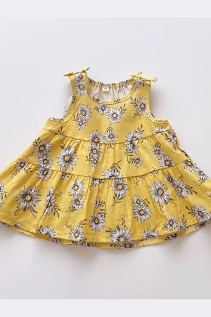 LULU & SKY Girls Floral Print Fit & Flare Dress
