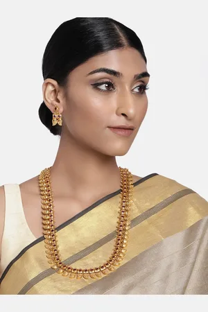 Peora Gold-Plated CZ Studded Jewellery Set