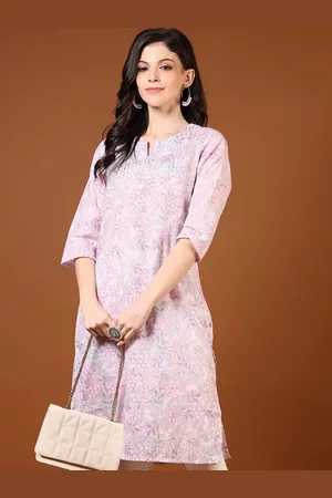 V-Mart Women Floral Printed Chikankari Kurta