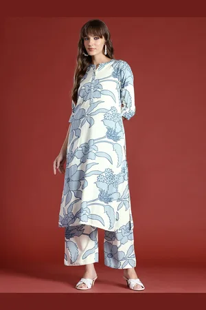 Indo Era Women Floral Printed Kurta with Palazzos