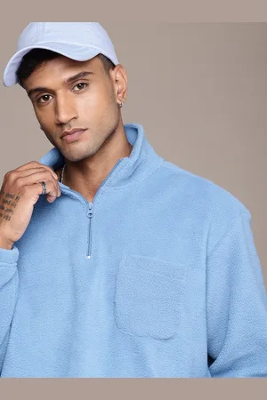 Roadster The Life Co. Mock Neck Fleece Pullover Sweatshirt