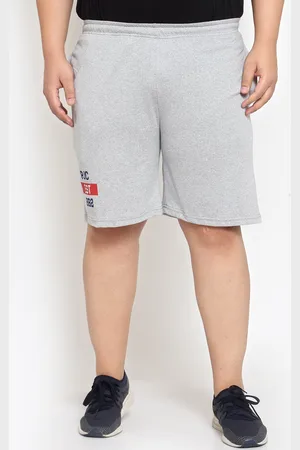 Pluss Men Grey Mid-Rise Regular Shorts