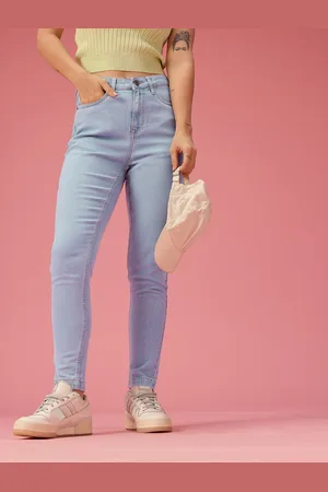 DressBerry Women Skinny Fit High-Rise Light Fade Stretchable Jeans