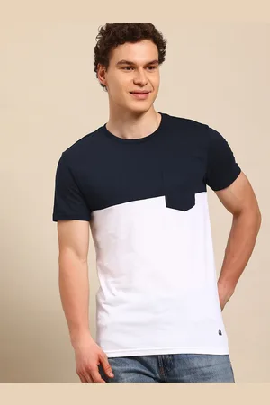 Benetton Colourblocked T-shirt With Chest Pocket Detail