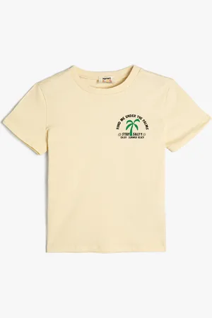 Koton Boys Round Neck Short Sleeves Cotton Casual T-shirt