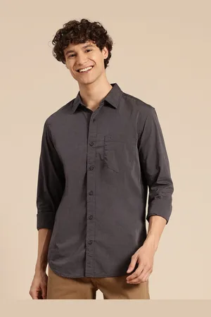 Benetton Solid Pure Cotton Casual Shirt