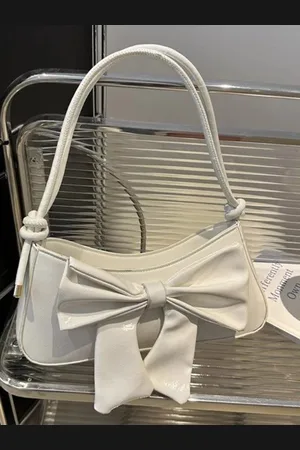 Stylecast White Structured Handheld Bag