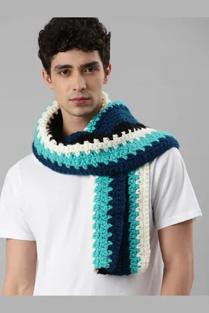 Magic Needles Unisex Multicoloured Knitted Scarf