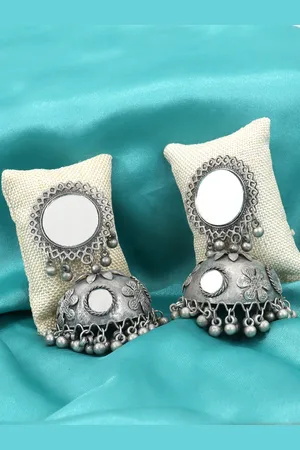 Krelin Sterling Silver Classic Oxidised Drop Earrings