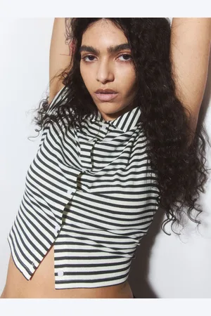 H&M Ribbed Short-Sleeved Shirt