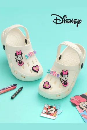 Yellow bee Girls Minnie Mouse Clogs