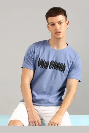 Joven Men Typography Printed Applique T-shirt