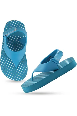 YK Unisex Kids Printed Rubber Thong Flip-Flops