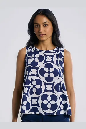 Terra Luna Floral Print Cotton Top